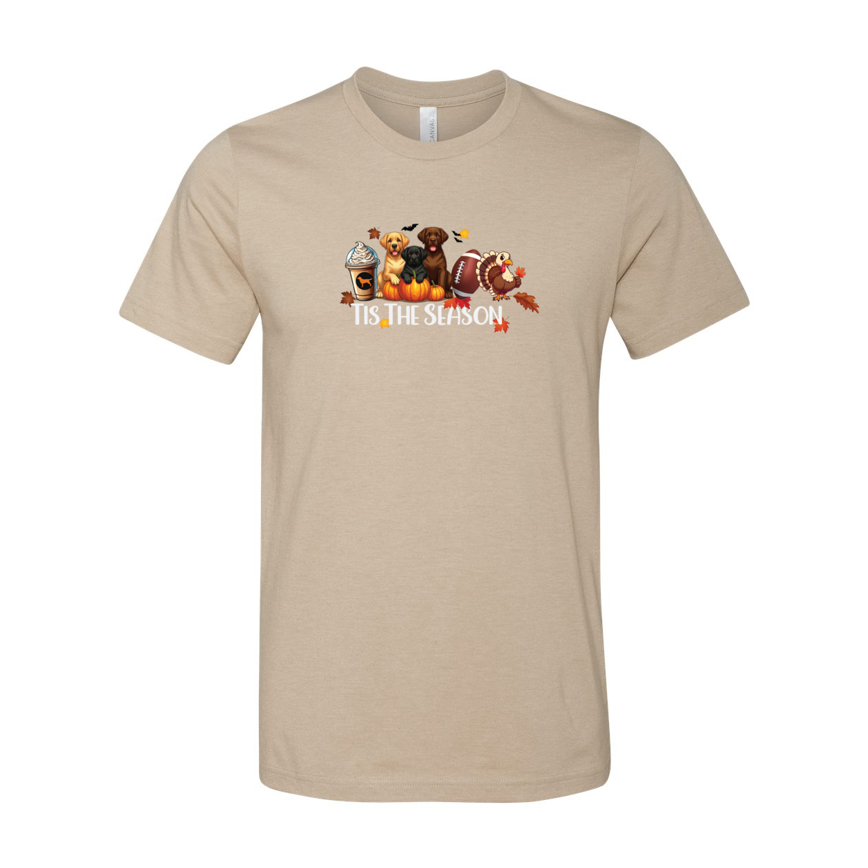 Labrador Tis The Season Fall Unisex Short Sleeve Jersey Tee - WagALotBowWow