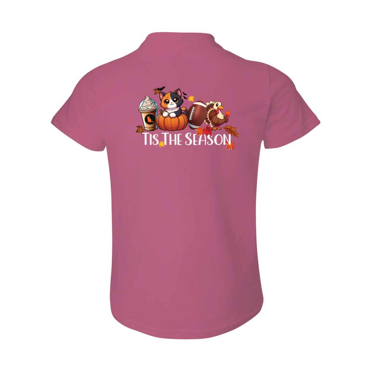 Calico Cat Tis The Season Fall Front/Back - WagALotBowWow