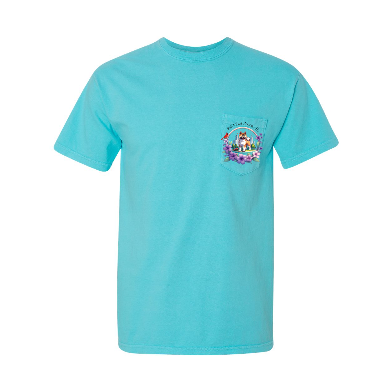 IL Akita Unisex Short Sleeve with Pocket - WagALotBowWow