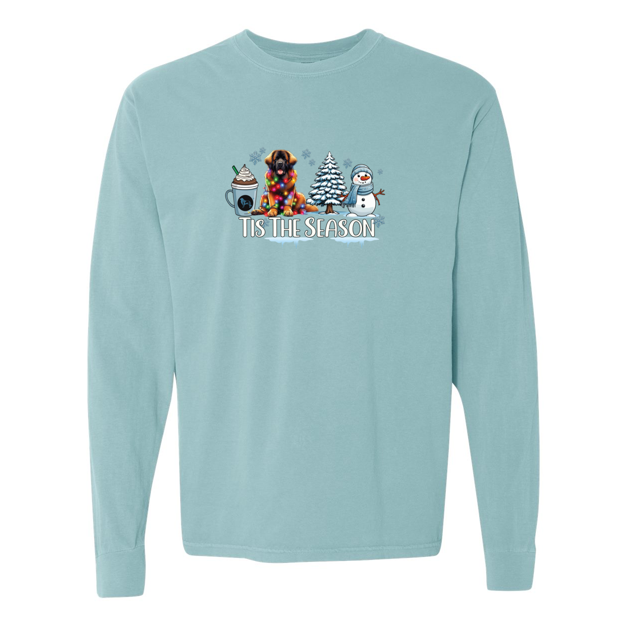 Leonberger Tis The Season Winter Long Sleeve T-Shirt - WagALotBowWow
