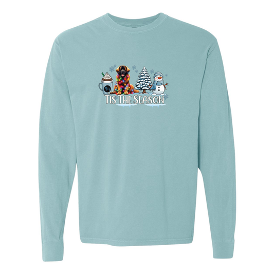 Leonberger Tis The Season Winter Long Sleeve T-Shirt - WagALotBowWow