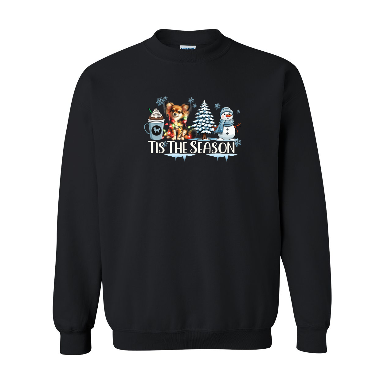 Russian Toy Tis The Season Winter Heavy Blend Crewneck Sweatshirt - WagALotBowWow