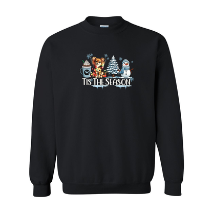 Russian Toy Tis The Season Winter Heavy Blend Crewneck Sweatshirt - WagALotBowWow