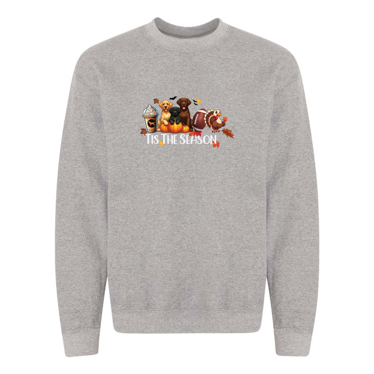 Labrador Tis The Season Fall Heavy Blend Crewneck Sweatshirt - WagALotBowWow