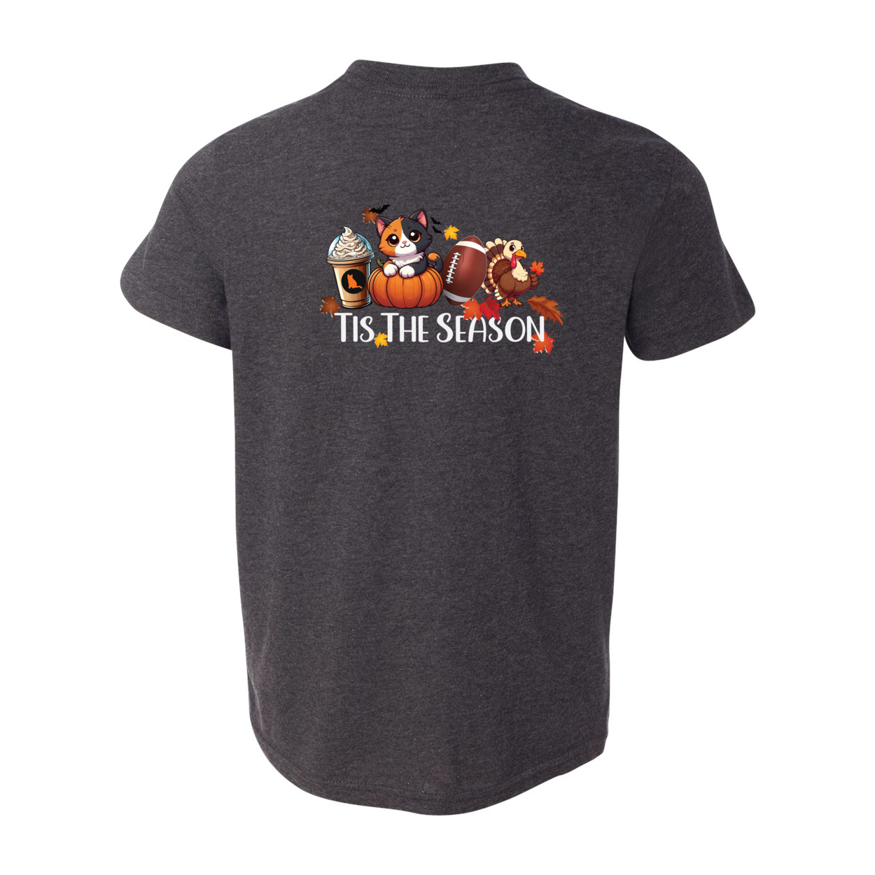 Calico Cat Tis The Season Fall Front/Back - WagALotBowWow