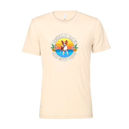 Basenji Days Are Good Days SS T-shirt - WagALotBowWow