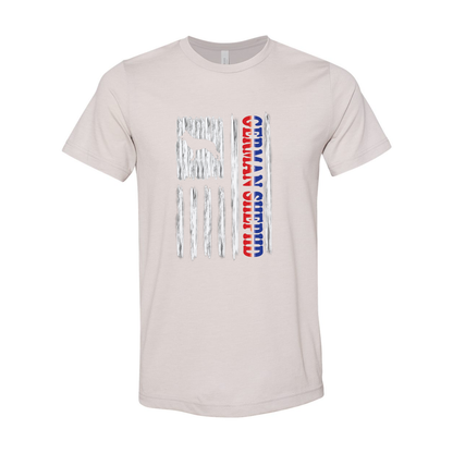 GSD RWB Vertical Flag Unisex Short Sleeve Jersey Tee - WagALotBowWow