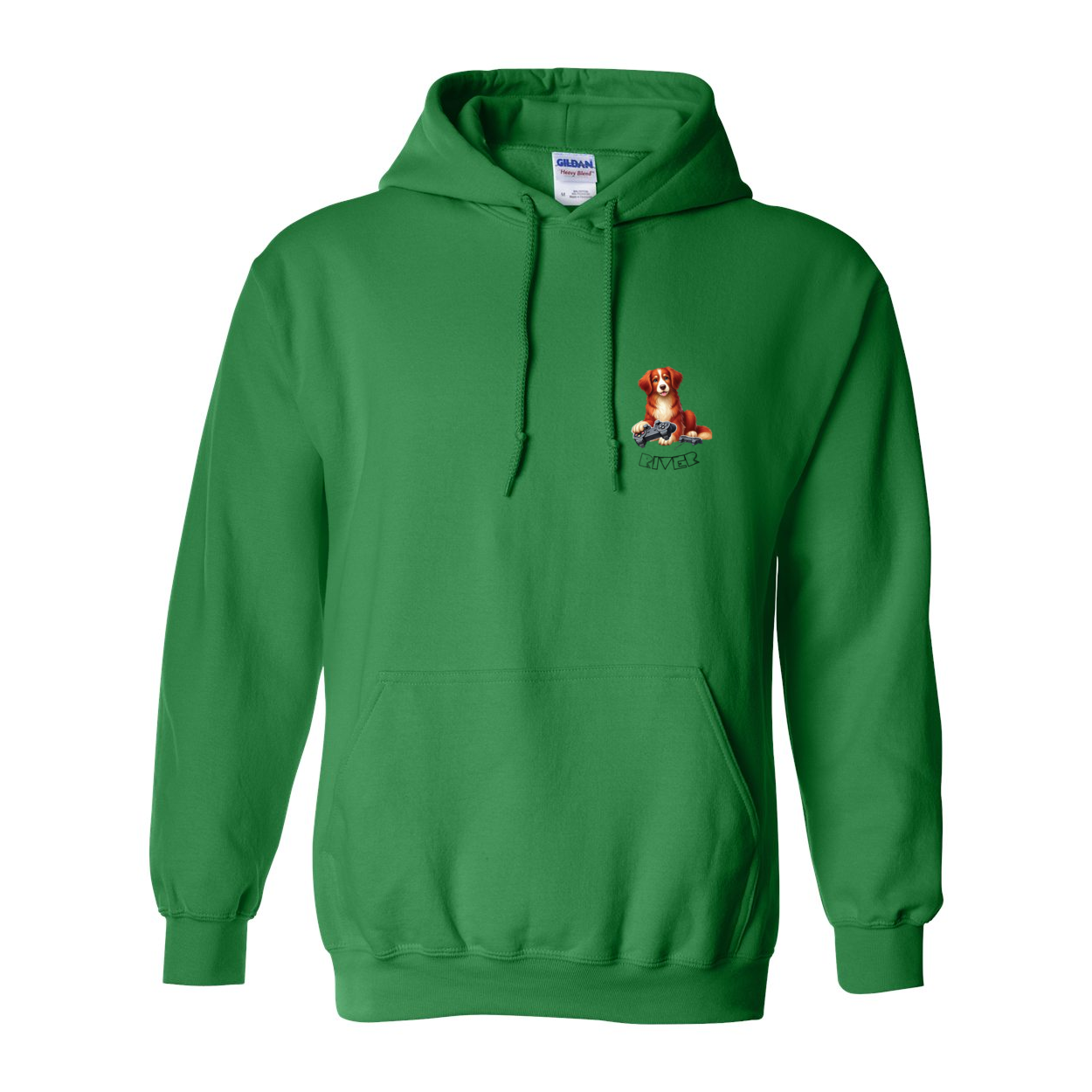 River Maze Scent Heavy Blend Hooded Sweatshirt - WagALotBowWow