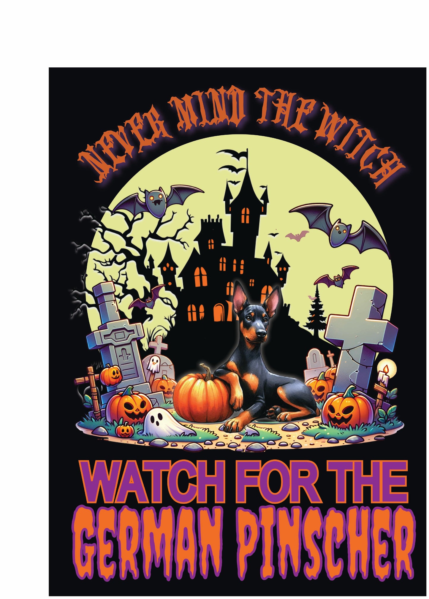 Halloween Working Dog Breeds Garden Flag - WagALotBowWow