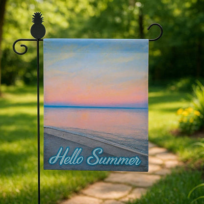 Custom Linen Garden Flag Outdoor Housewarming Gift Holiday Decor Idea New House Realtor Closing Gift Personalized Yard Art Family Present