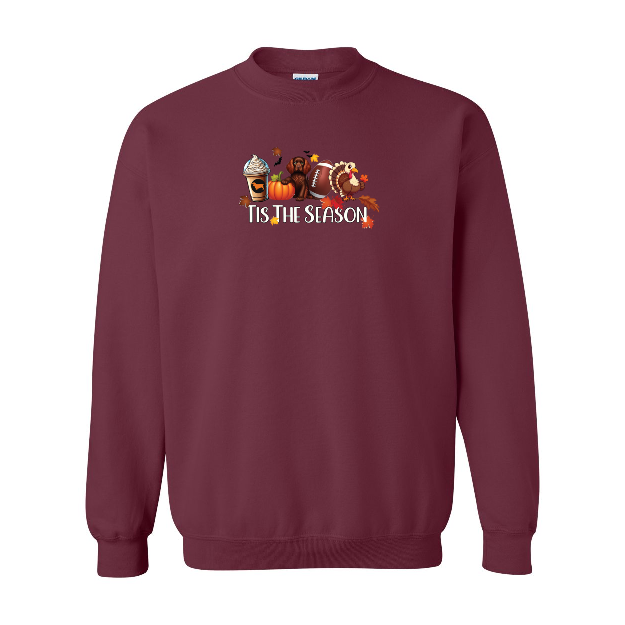 Sussex Tis The Season Fall Heavy Blend Crewneck Sweatshirt - WagALotBowWow