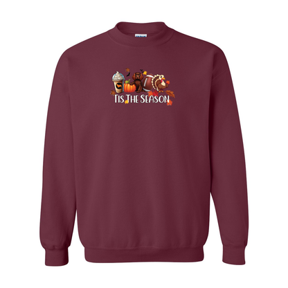 Sussex Tis The Season Fall Heavy Blend Crewneck Sweatshirt - WagALotBowWow