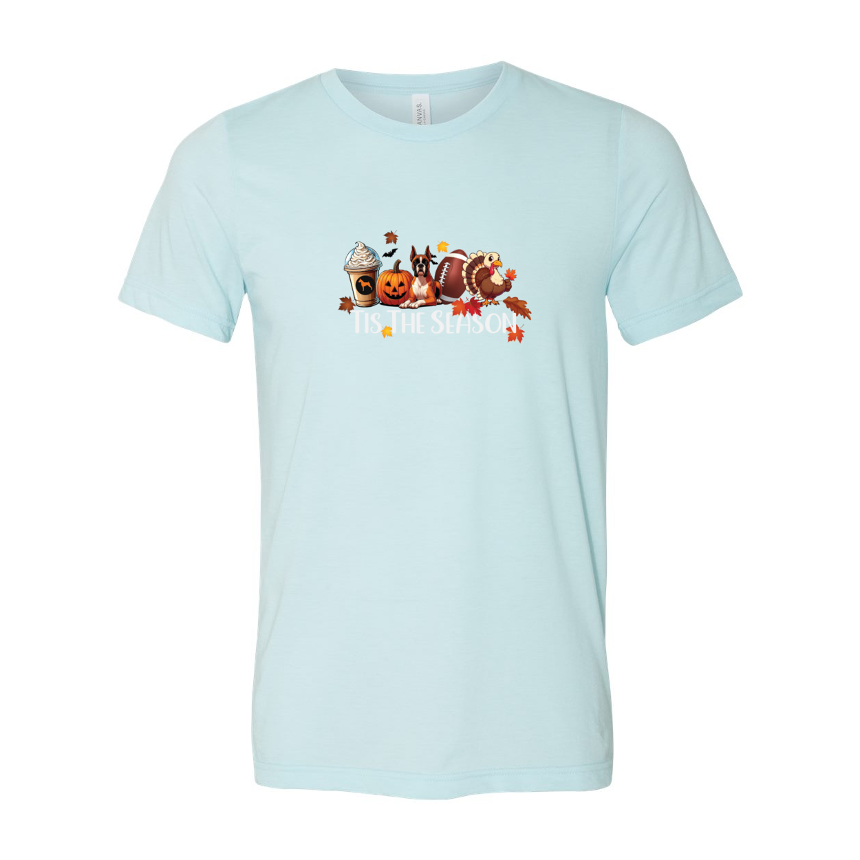 Boxer Tis The Season Turkey Unisex Short Sleeve Jersey Tee - WagALotBowWow