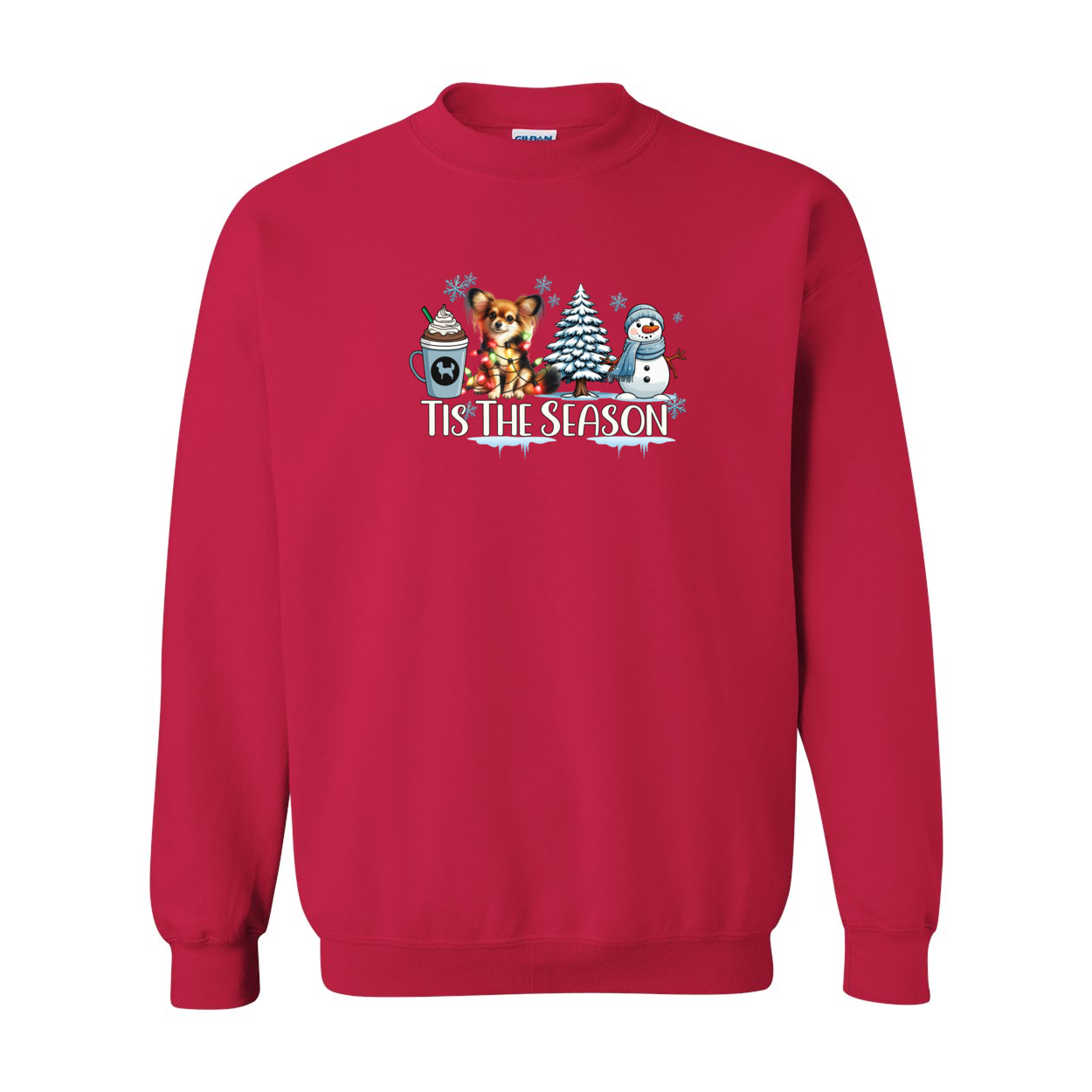 Russian Toy Tis The Season Winter Heavy Blend Crewneck Sweatshirt - WagALotBowWow