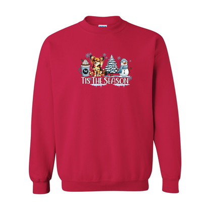 Russian Toy Tis The Season Winter Heavy Blend Crewneck Sweatshirt - WagALotBowWow