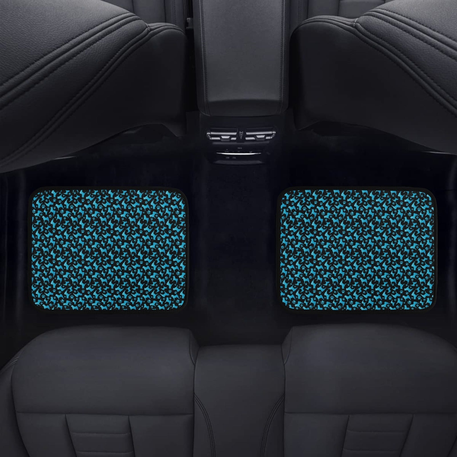 Custom Back Seat Car Mats (2pcs) - WagALotBowWow