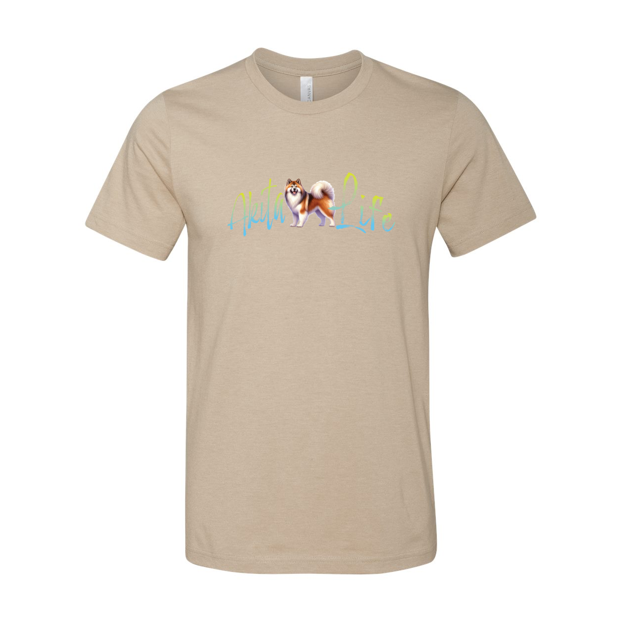 Akita Life Long Coat Front Print - WagALotBowWow