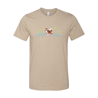 Akita Life Long Coat Front Print - WagALotBowWow