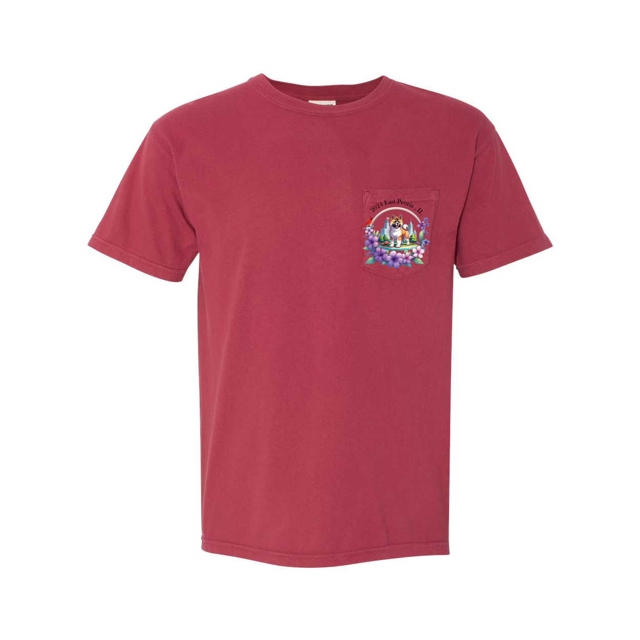 IL Akita Unisex Short Sleeve with Pocket - WagALotBowWow