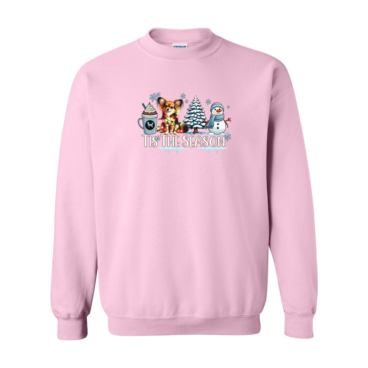 Russian Toy Tis The Season Winter Heavy Blend Crewneck Sweatshirt - WagALotBowWow