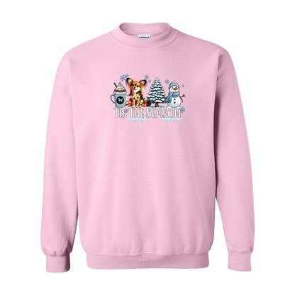 Russian Toy Tis The Season Winter Heavy Blend Crewneck Sweatshirt - WagALotBowWow