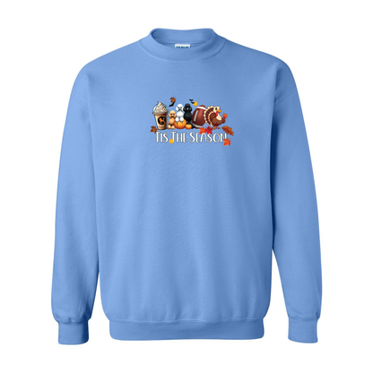 Poodle Tis The Season Fall Heavy Blend Crewneck Sweatshirt - WagALotBowWow