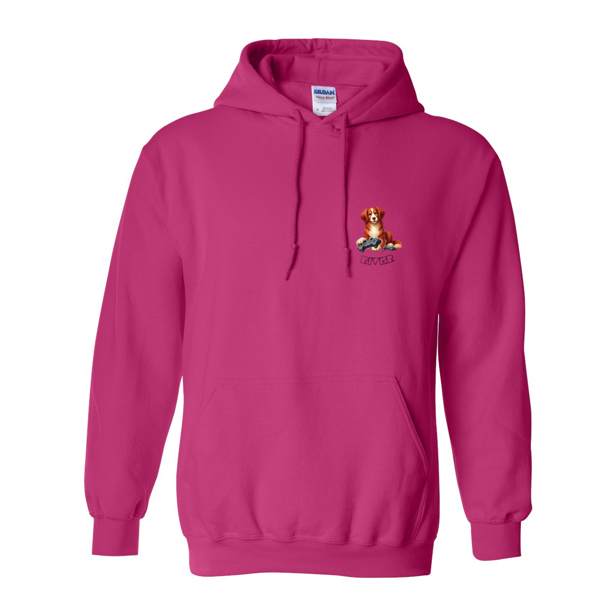 River Maze Scent Heavy Blend Hooded Sweatshirt - WagALotBowWow