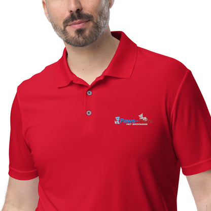 Paws and Purrs adidas performance polo shirt - WagALotBowWow
