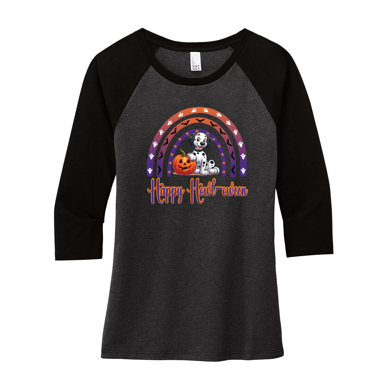 Dalmatian Howl-ween Front Print Only - WagALotBowWow