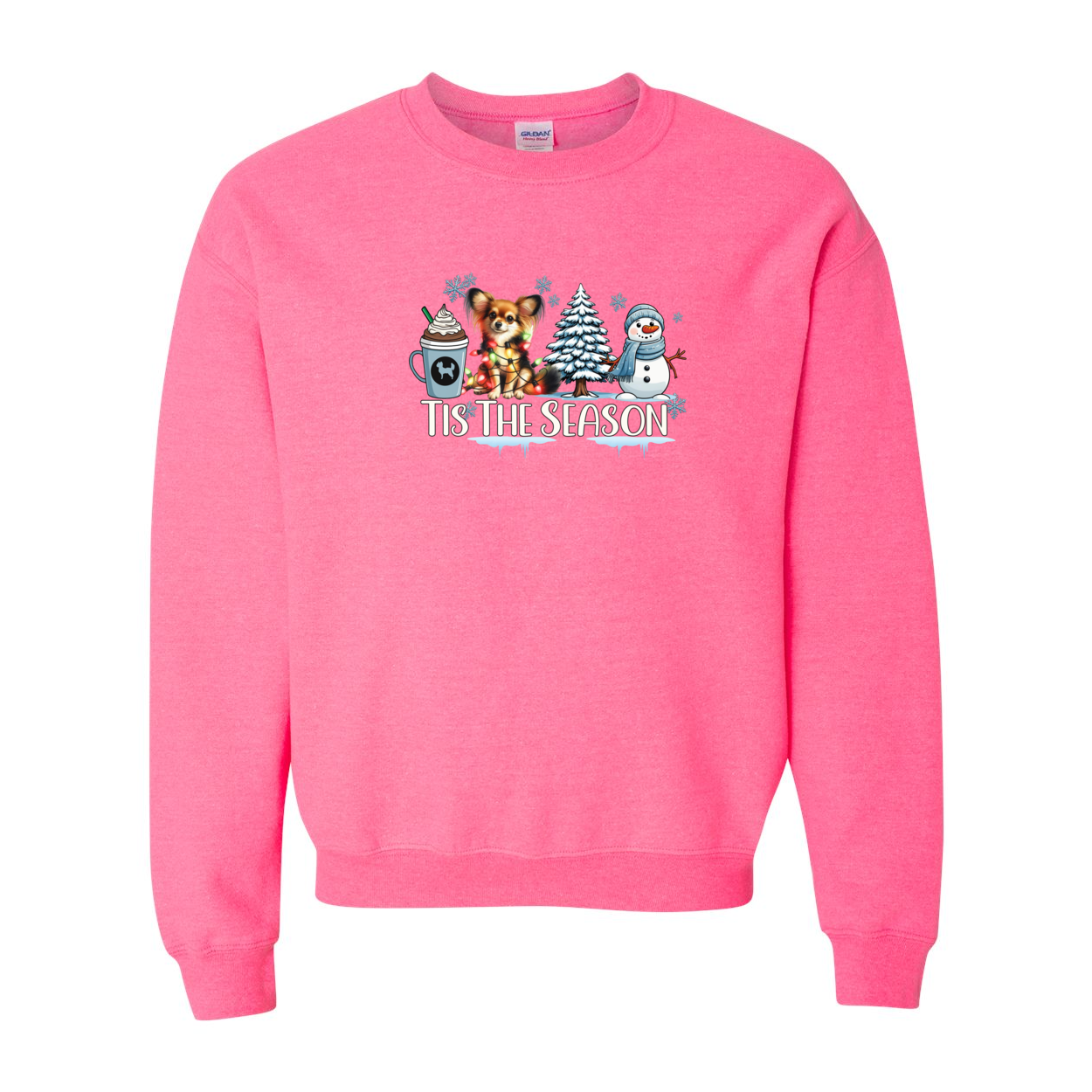 Russian Toy Tis The Season Winter Heavy Blend Crewneck Sweatshirt - WagALotBowWow