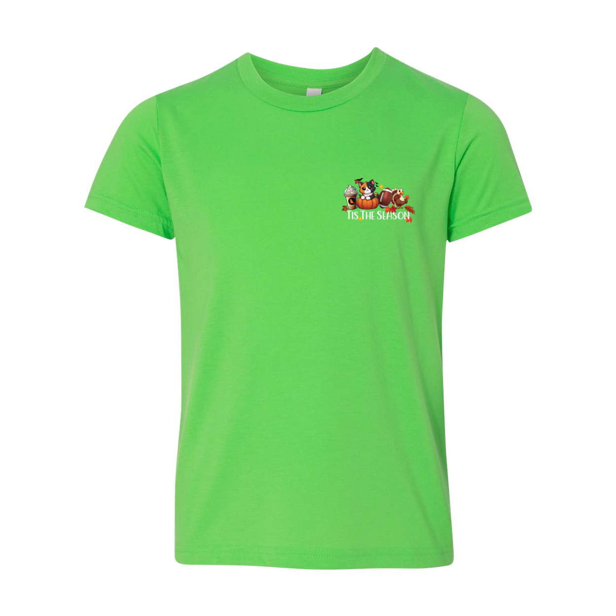 Calico Cat Tis The Season Fall Front/Back - WagALotBowWow