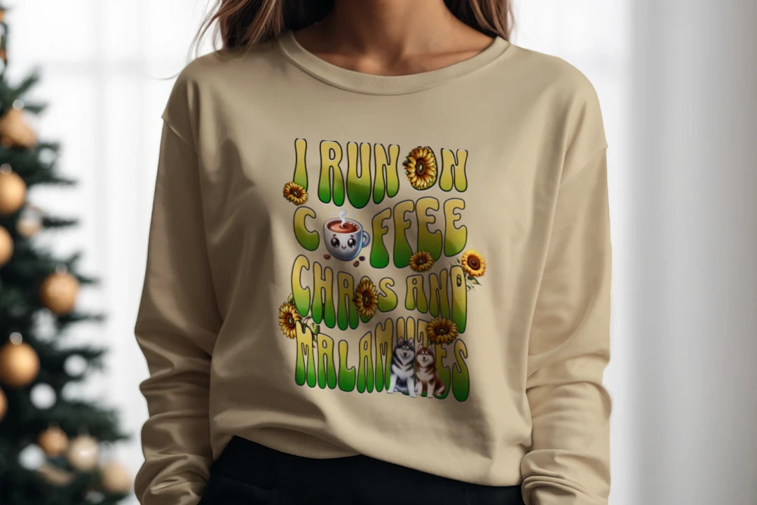 Coffee Chaos & Malamutes Sweatshirt - WagALotBowWow