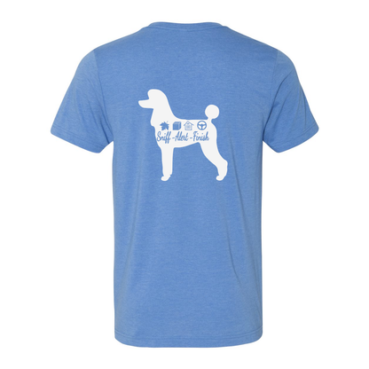 Scent Poodle 2 F/B Unisex Short Sleeve Jersey Tee - WagALotBowWow