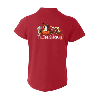 Calico Cat Tis The Season Fall Front/Back - WagALotBowWow
