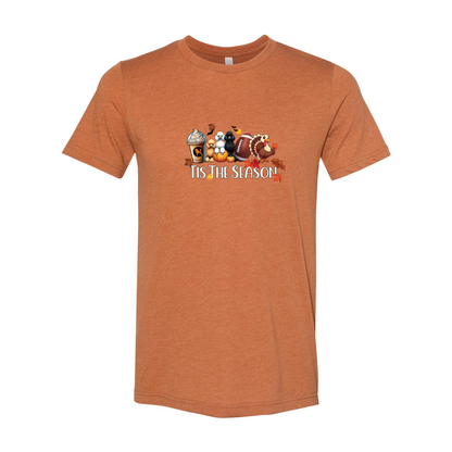 Poodle Tis The Season Fall Unisex Short Sleeve Jersey Tee - WagALotBowWow