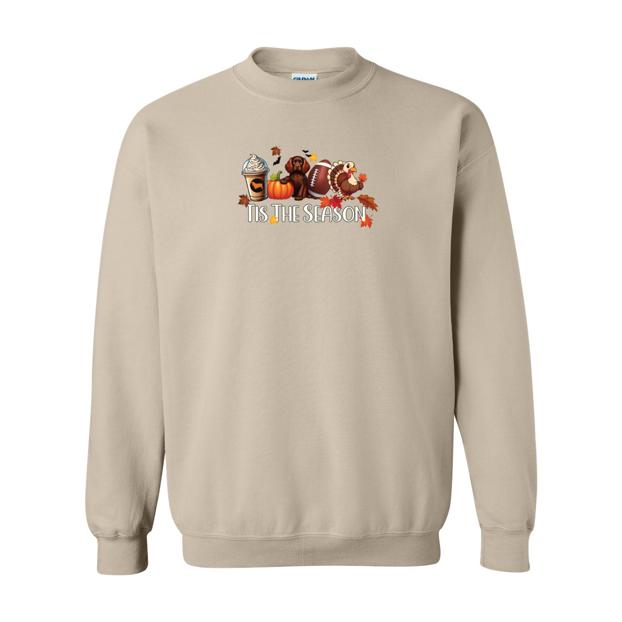 Sussex Tis The Season Fall Heavy Blend Crewneck Sweatshirt - WagALotBowWow