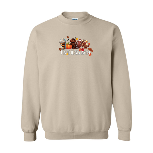 Sussex Tis The Season Fall Heavy Blend Crewneck Sweatshirt - WagALotBowWow