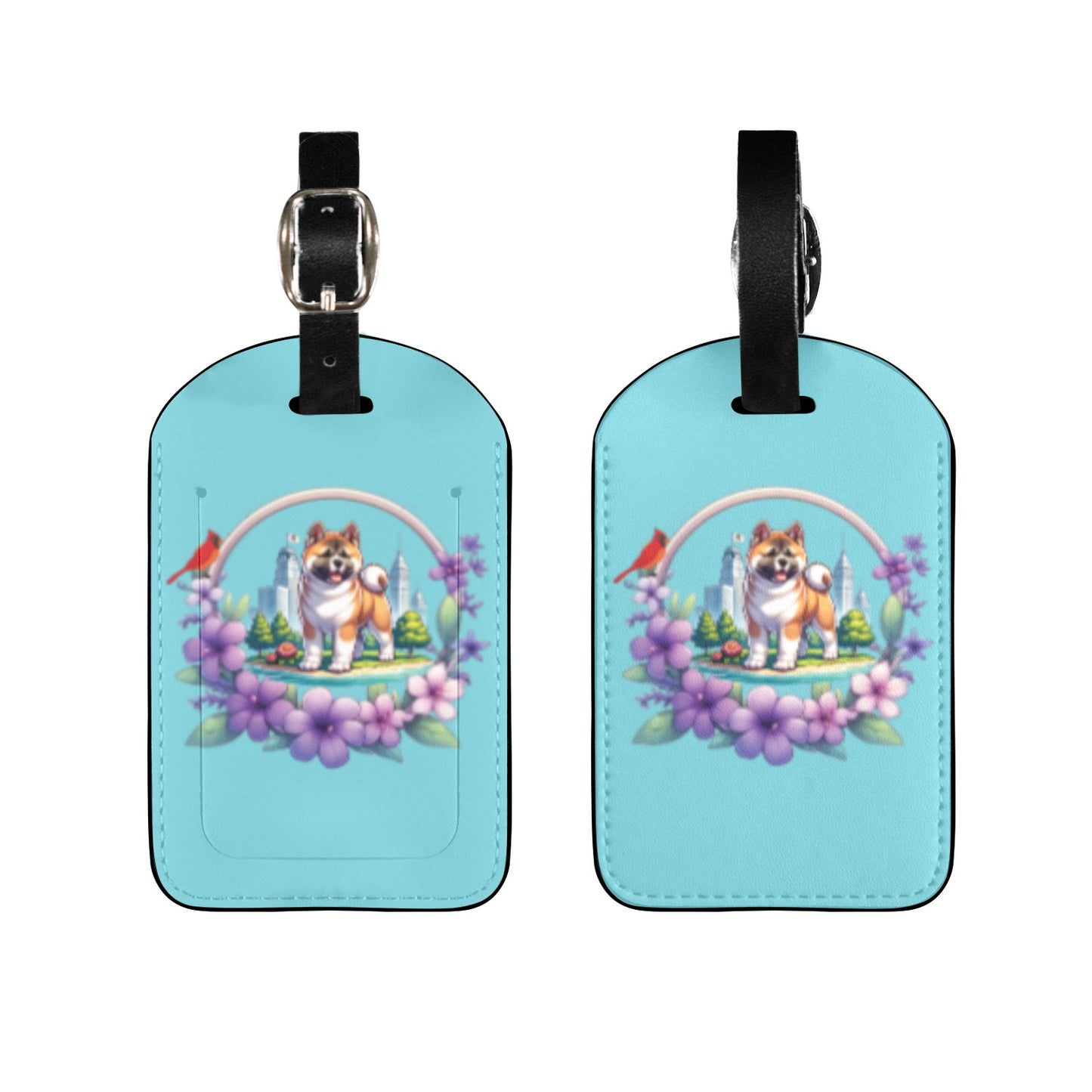 IL Akita Luggage Tag - WagALotBowWow