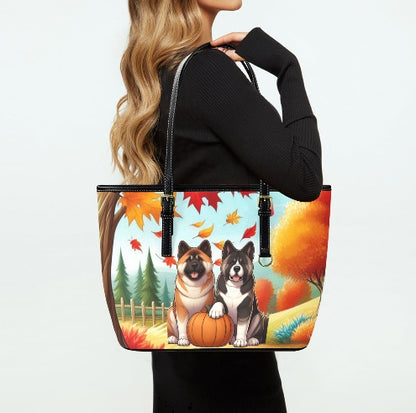 Custom Photo Leather Tote – Your Pet, Kids, or Favorite Photo