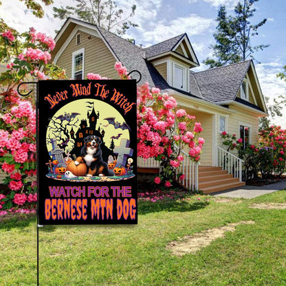 Halloween Working Dog Breeds Garden Flag - WagALotBowWow