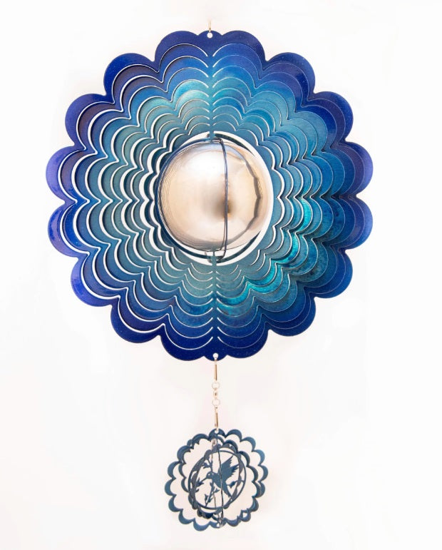 GAZINBALL W/ BIRD Wind Spinner - WagALotBowWow