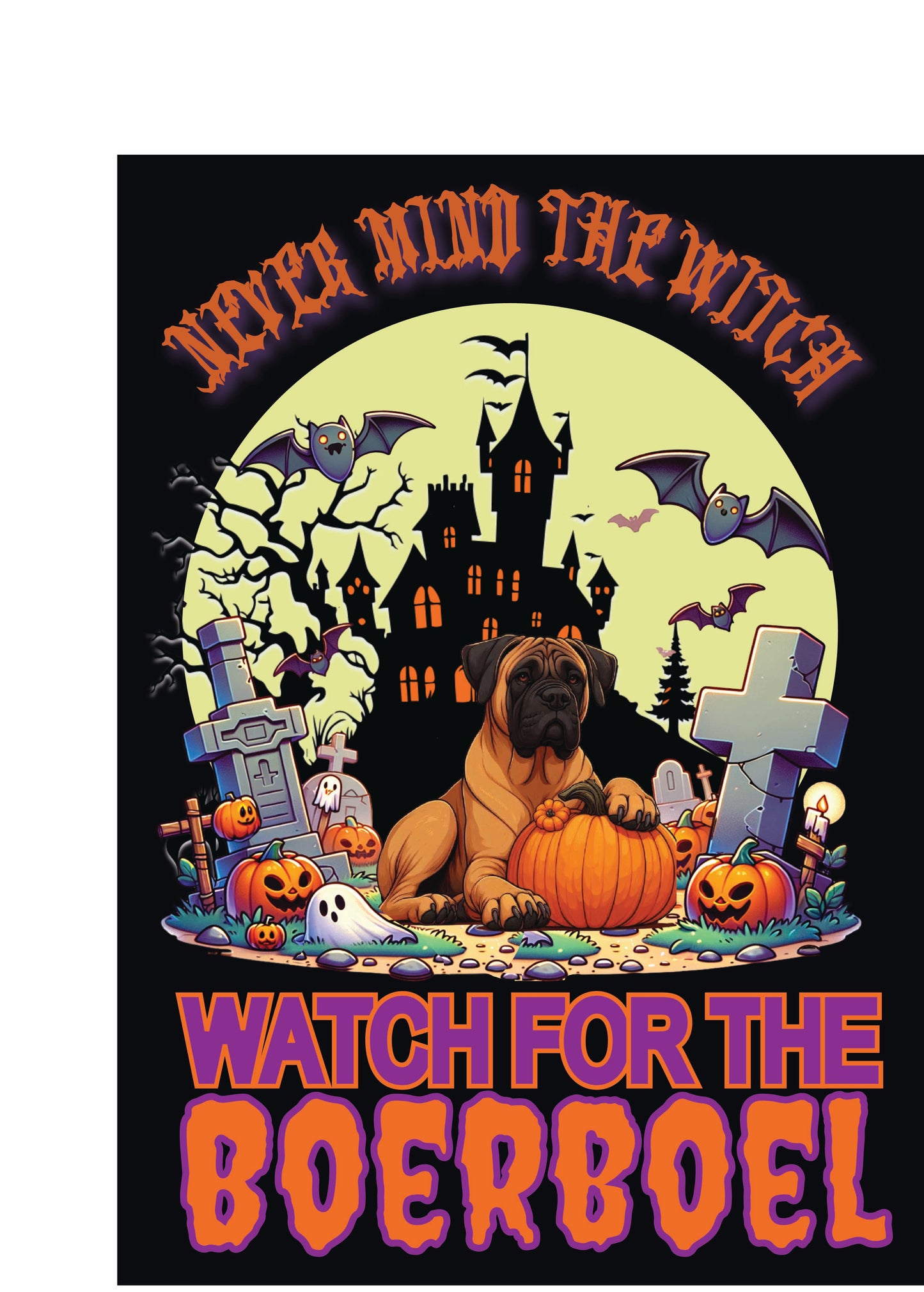 Halloween Working Dog Breeds Garden Flag - WagALotBowWow