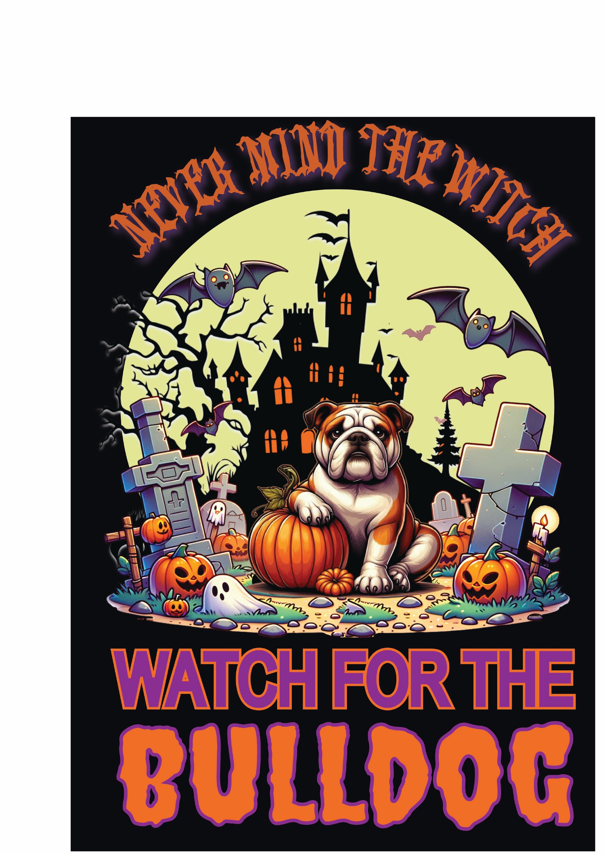Halloween Non-Sporting Breed Garden Flags - WagALotBowWow