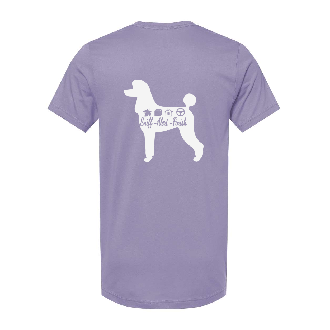 Scent Poodle 2 F/B Unisex Short Sleeve Jersey Tee - WagALotBowWow