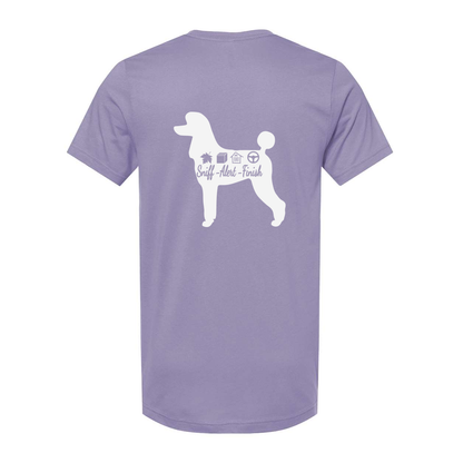 Scent Poodle 2 F/B Unisex Short Sleeve Jersey Tee - WagALotBowWow