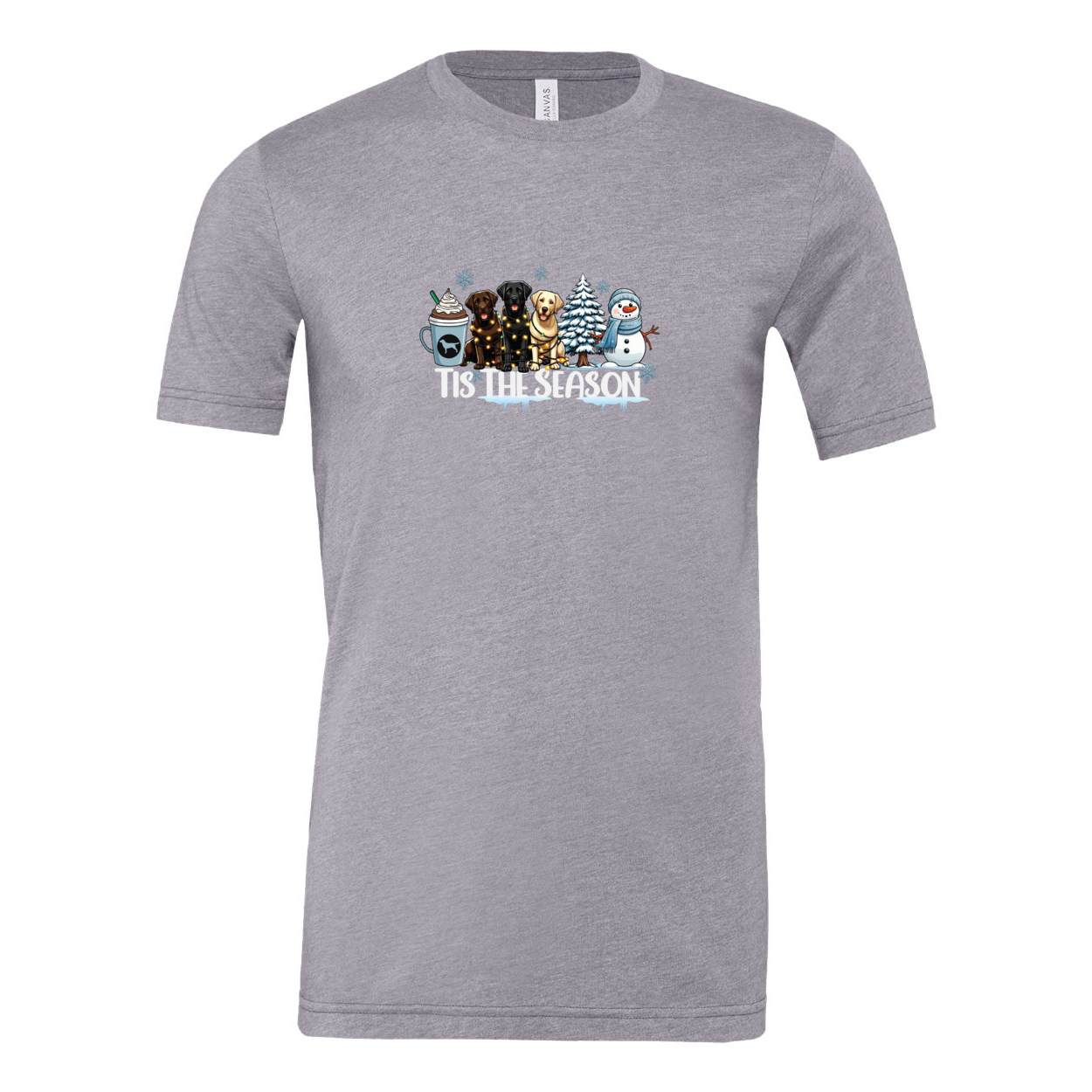 Labrador Tis The Season Winter Unisex Short Sleeve Jersey Tee - WagALotBowWow