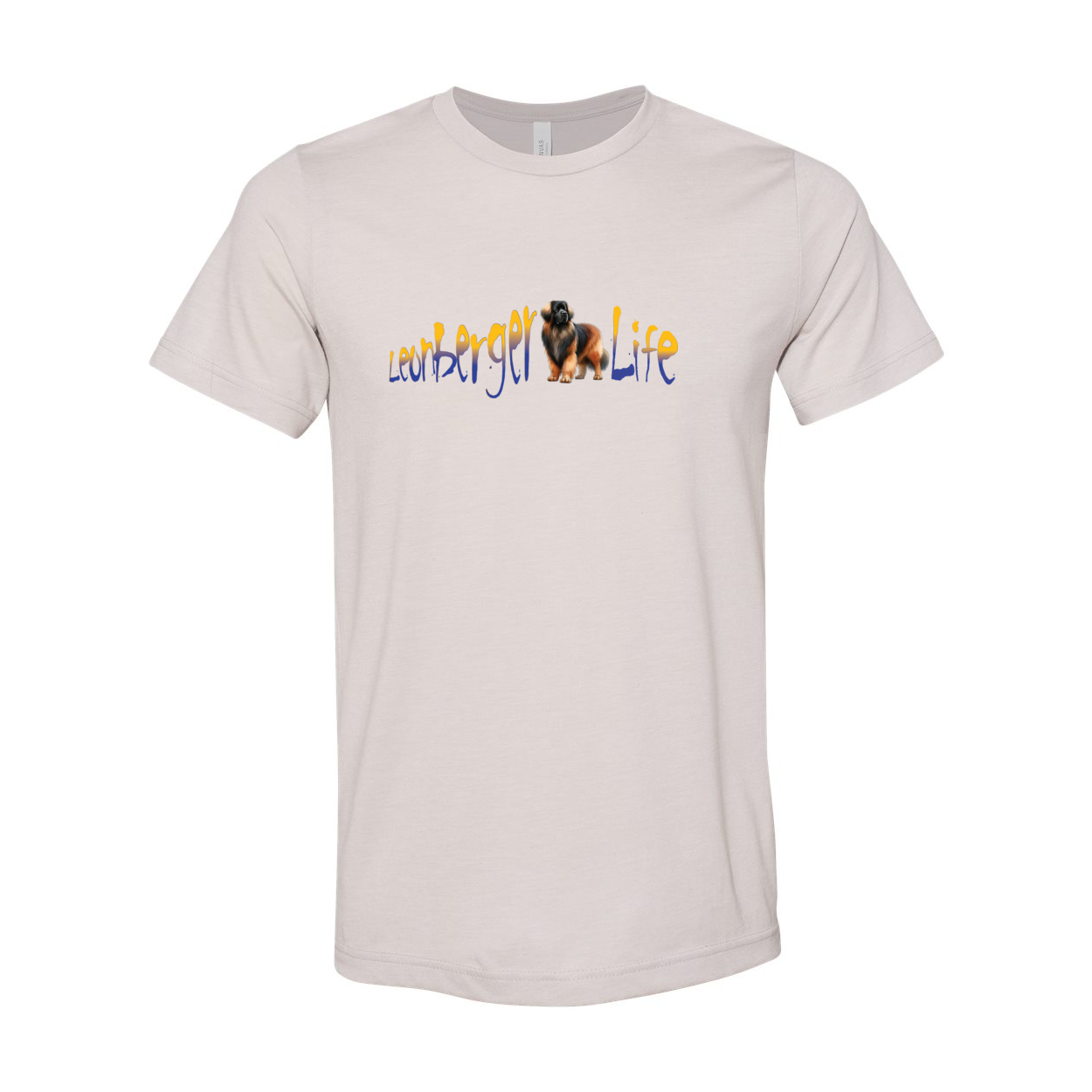 Leonberger Life YellowBlue Unisex Short Sleeve Jersey Tee - WagALotBowWow