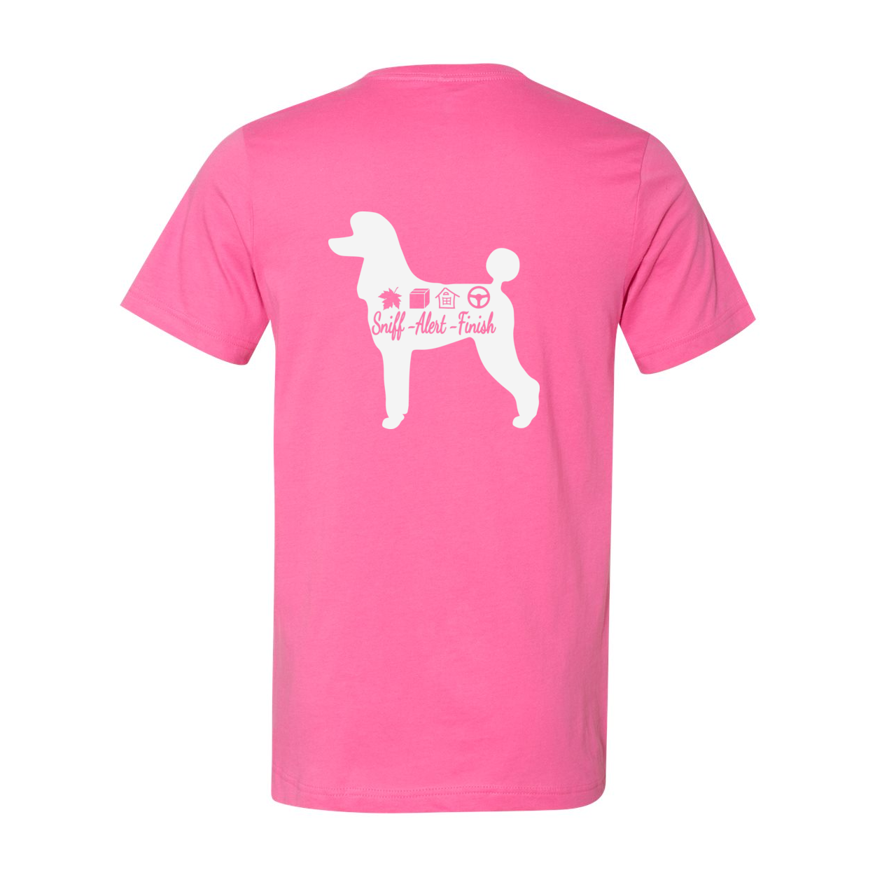 Scent Poodle 2 F/B Unisex Short Sleeve Jersey Tee - WagALotBowWow