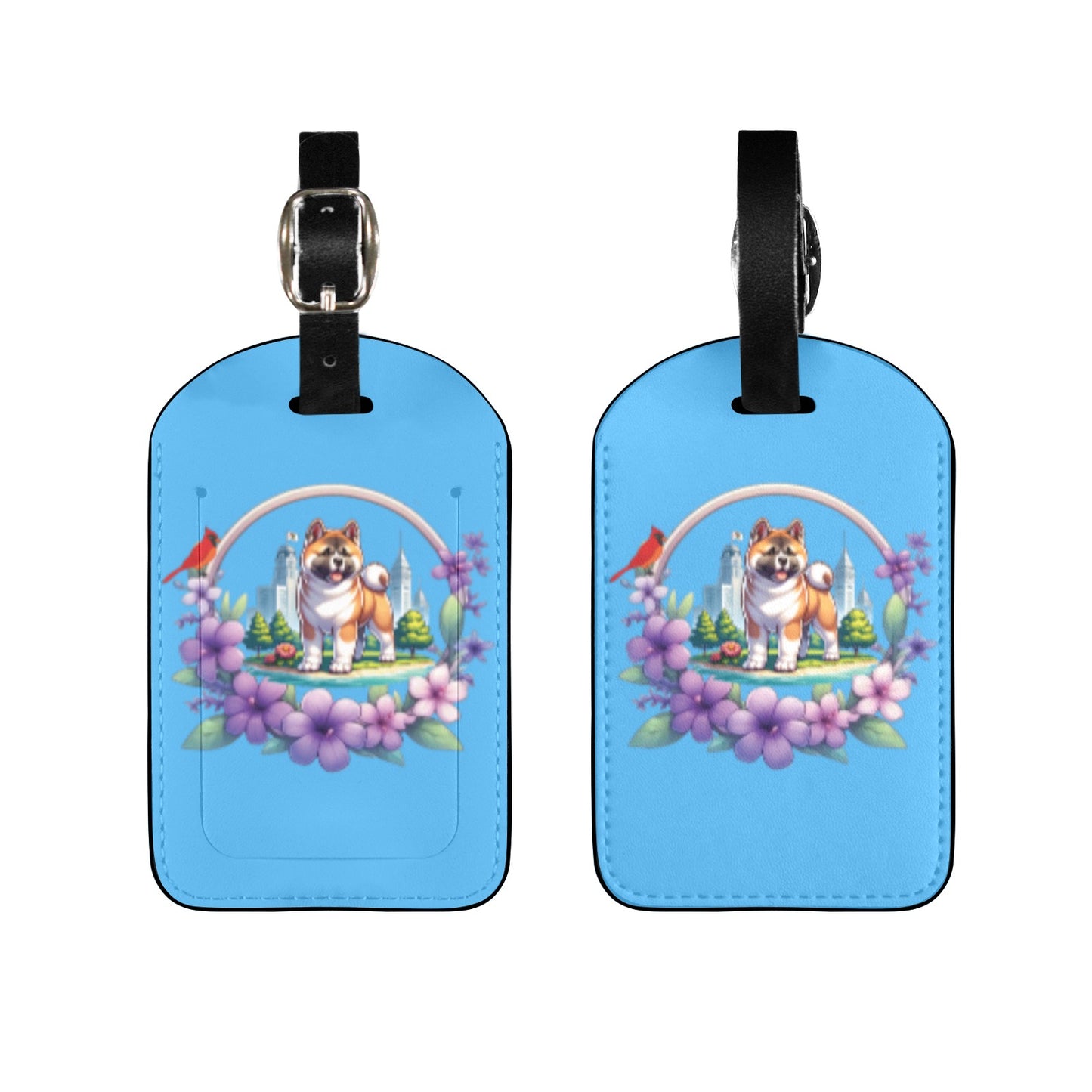 IL Akita Luggage Tag - WagALotBowWow
