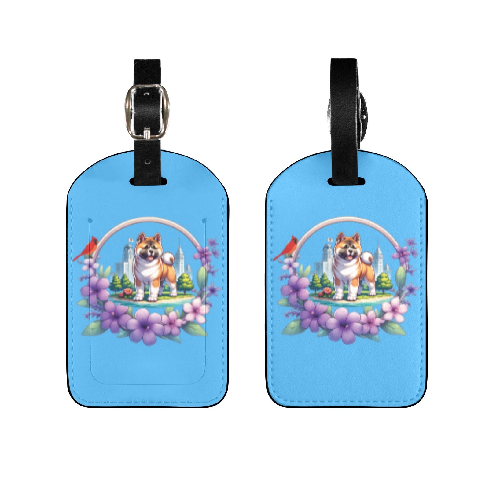 IL Akita Luggage Tag - WagALotBowWow